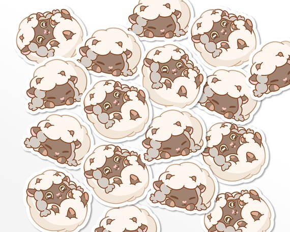 Cute Wooloo Sticker Set Pokemon Sword And Shield Sticker Set Cute Sheep Stickers Cute Pokemon Stickers