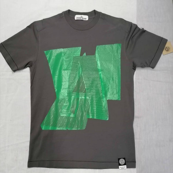 T-shirt STONE ISLAND de letter serie "A" Vintage, Made in Italy