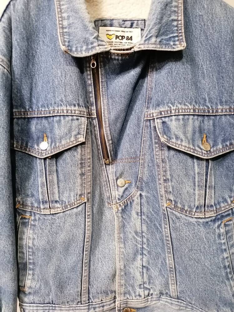 Pop 84 Jeans Jacket, Vintage Made in Italy - Etsy