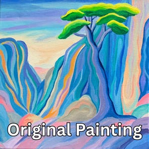 Original Art Landscape Painting Home Decor Wall Art Landscape Living Room Art Original Home Decor Painting