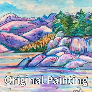 Landscape Wall Art Home Decor Original Acrylic Painting Living Room Wall Art Original Landscape Home Decor
