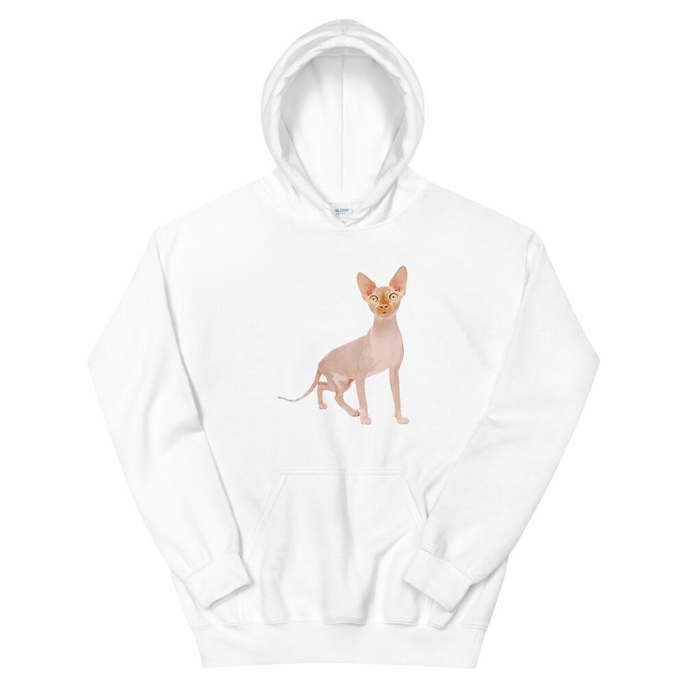 Sphynx Cat Hoodie Bad Kitty Co Cats Fall Winter Cozy Soft Etsy UK