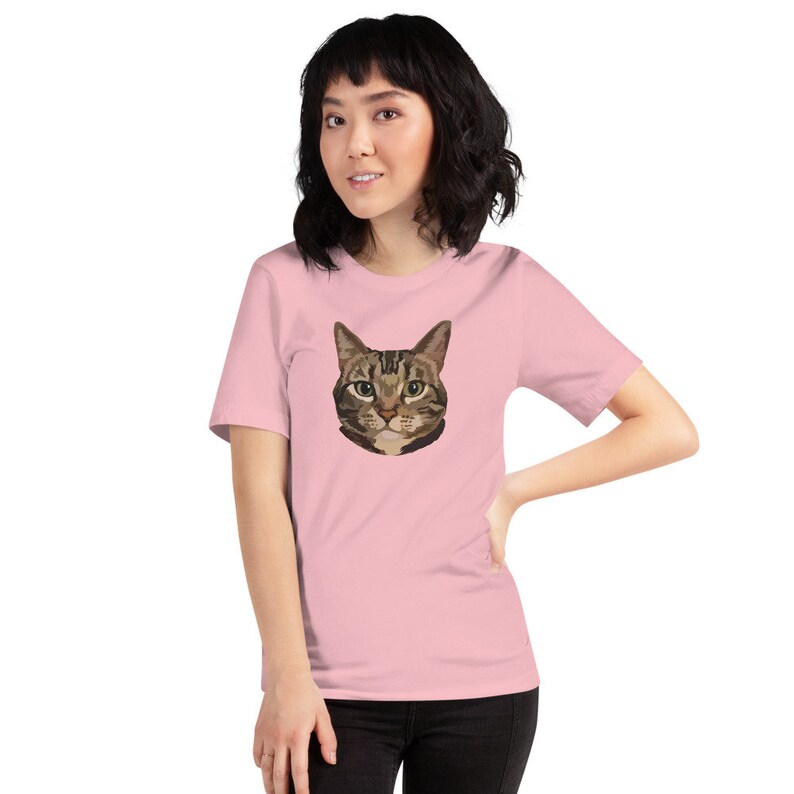 Tabby Cat T Shirt the Bad Kitty Co Pet Pets Illustration Cute - Etsy