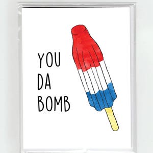 Tarjeta de felicitación da bomba, divertido, lindo, pun, amor, amigos