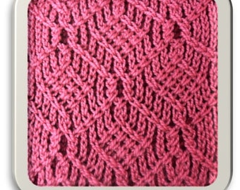 Argyle Road - A Double loom knit brioche pattern