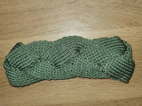 Green Braided Headband
