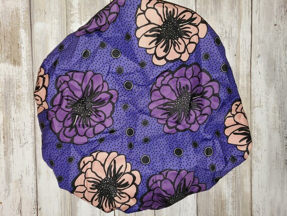 Adult African Pattern Bonnet Cap