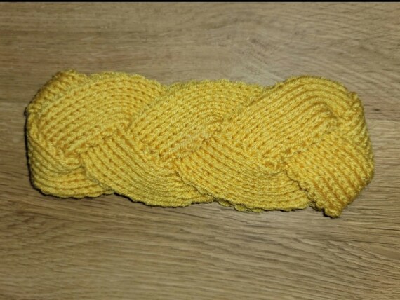 Yellow Braided Headband