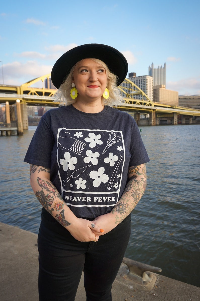 Weaver Fever short sleeve Unisex T-shirt Maker Shirt Screenprinted Weaver Shirt Various Sizes
