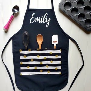Personalized Apron for Kids Cooking Kitchen Gift Cute Bear initial and name Children  Apron for Girls and Boy Cooking Utensils - AliExpress