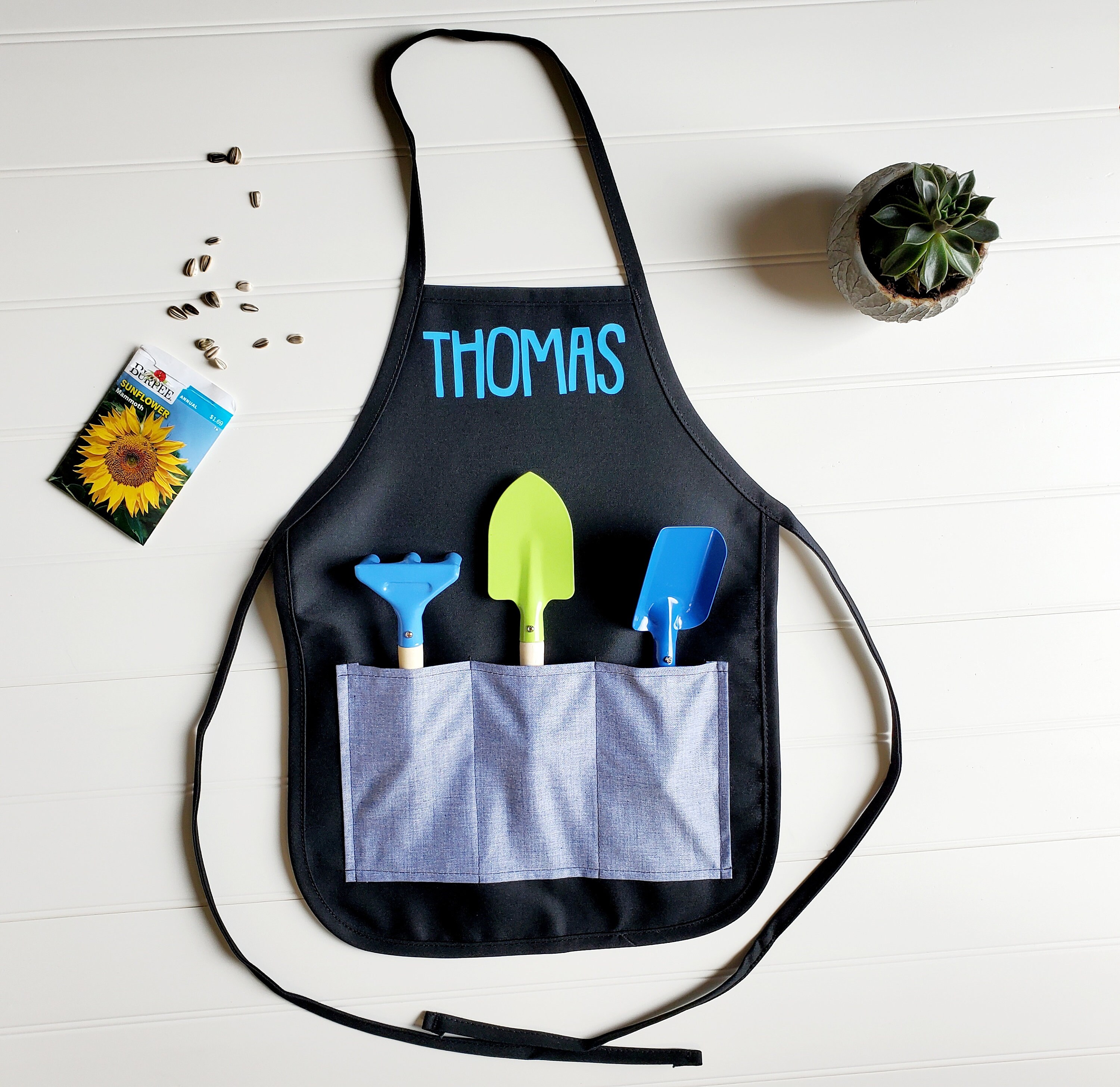 Personalized Kid Garden Apron Kids Garden Apron Kids Etsy UK