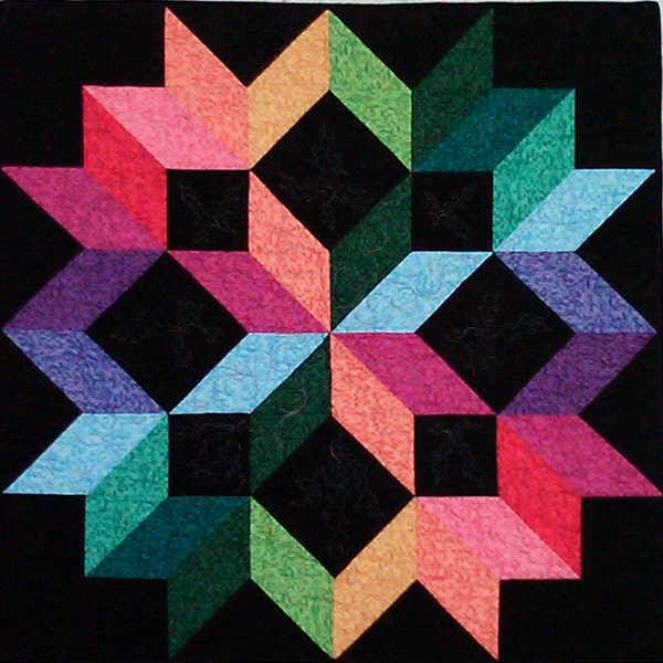 Rainbow Star PDF Quilt Pattern