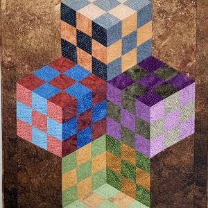 Colorfall Cubes PDF Quilt Pattern