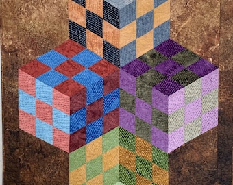 Colorfall Cubes PDF Quilt Pattern