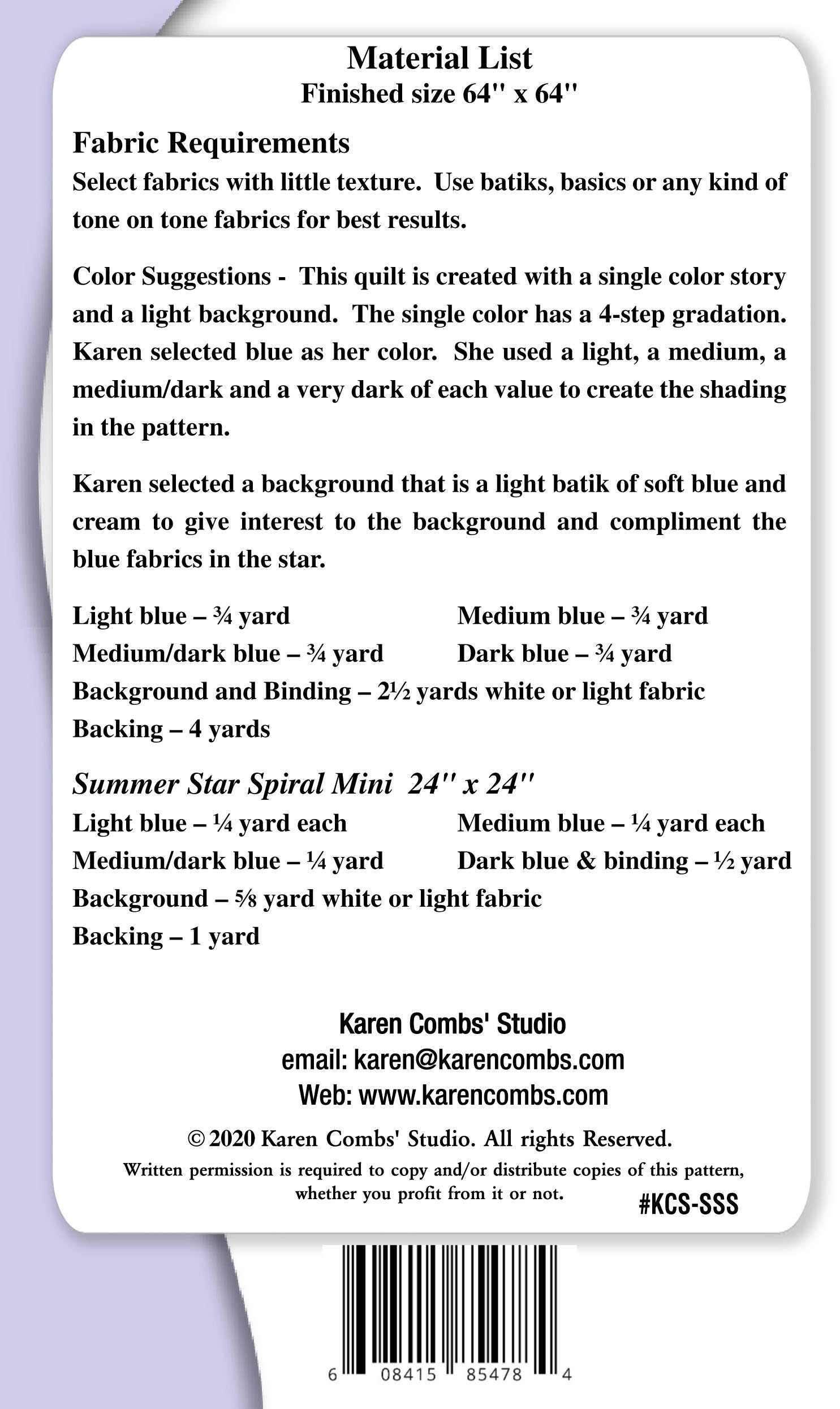 Summer Star Spiral PDF Quilt Pattern - Etsy