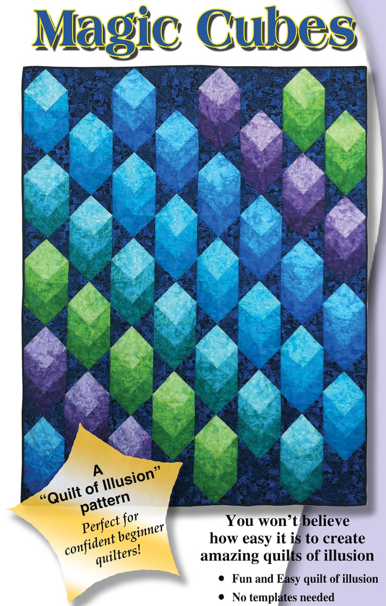 Magic Cubes PDF Quilt Pattern Etsy