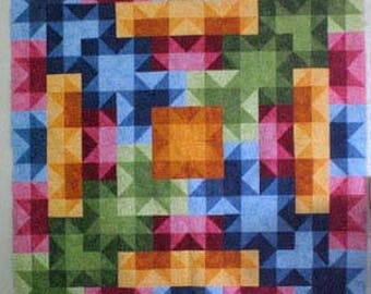 Cascading Stars PDF  Quilt Pattern