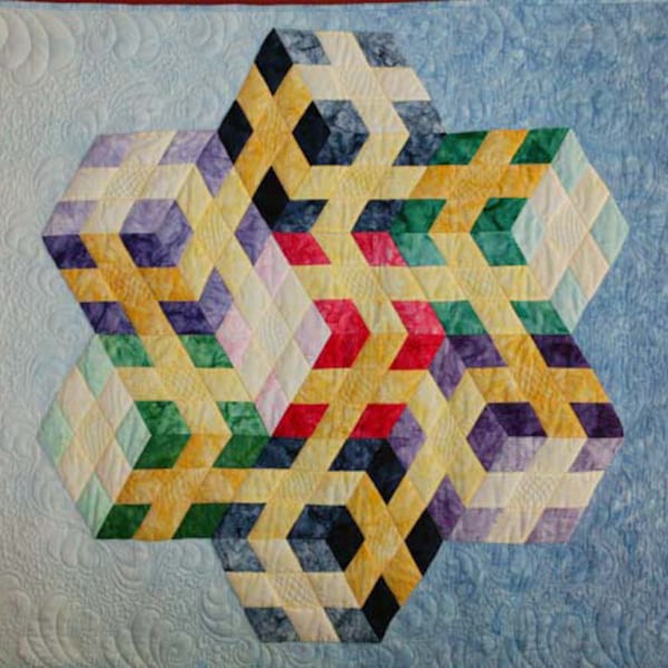 Batik Cascade Ribbons PDF Quilt Pattern