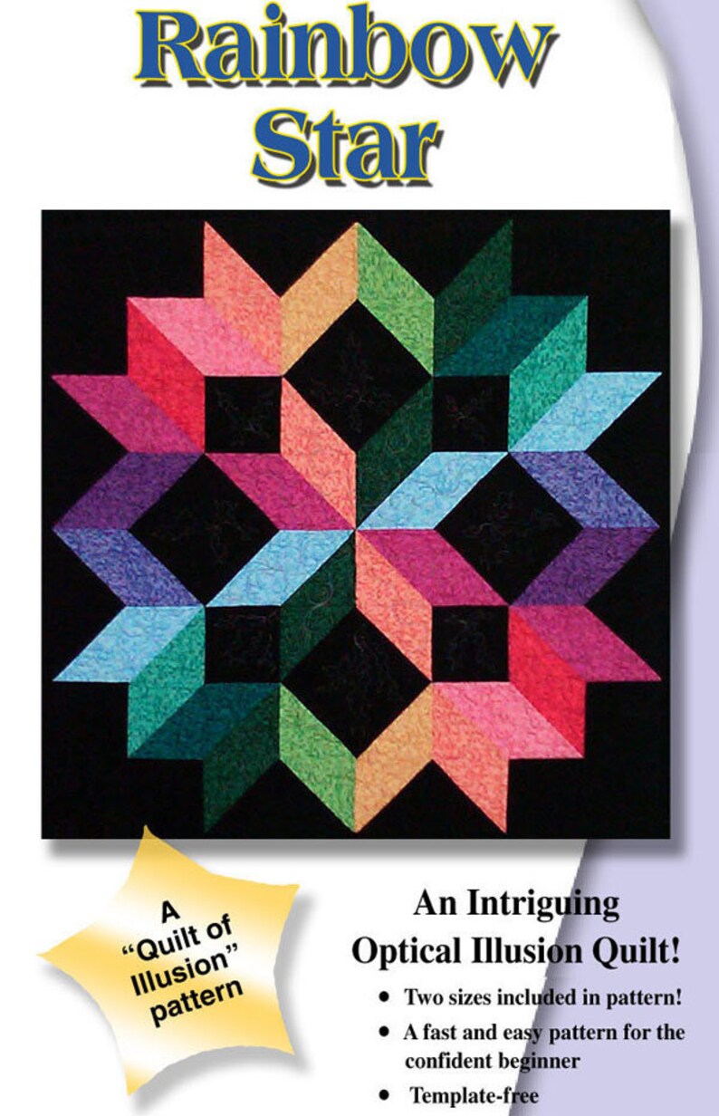 Rainbow Star PDF Quilt Pattern image 2