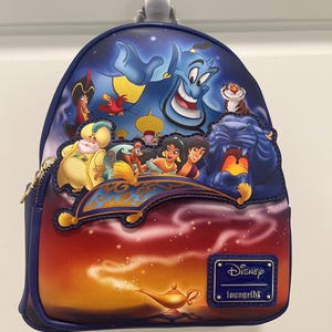 Aladdin 30th Anniversary Loungefly- New/unused - Etsy display picture 2