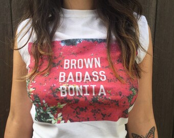 Brown Badass Bonita Tee