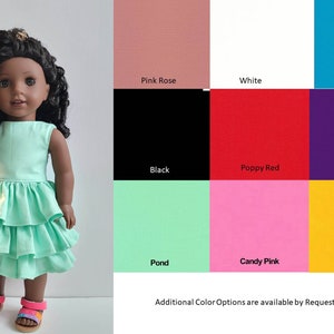 Tiered Dress Made to Fit American Girl Doll
