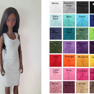 Smart Doll Basic Tank Dress- Choose Color- Made to Order