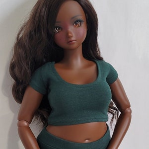 Pear Shape Smart Doll- Cropped Tee- Choose Color- Made to Order