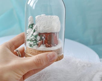 Glass Cloche miniature Souvenir