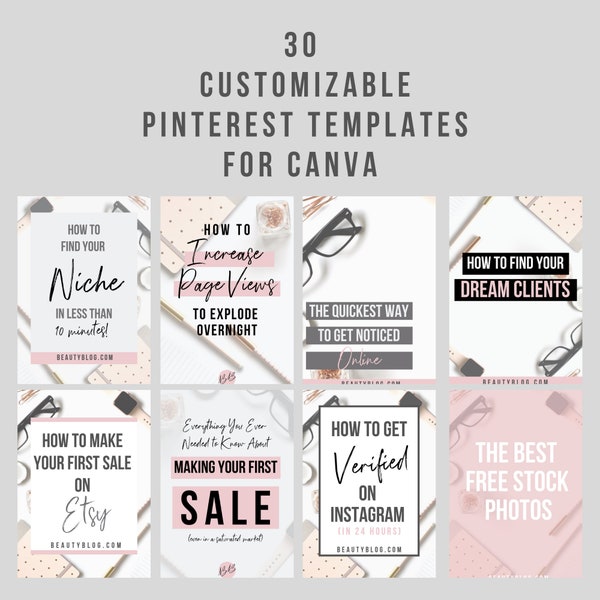 Feminine Pinterest Graphics, Pinterest Template Canva, Social Media Templates, Pinterest, Pinterest Marketing