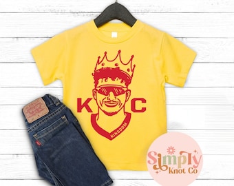 Kids Kansas City Mahomes Shirt, Mahomes Toddler Shirt, Youth Kansas City Football Shirt, Mahomes Crown Tshirt, Kansas City Shirt Gift