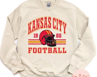 Kansas City Crewneck Sweatshirt, Kansas City Football Sweatshirt, Kansas City Shirt, Kansas City Gift, KC Football Shirt, Kansas City Pride