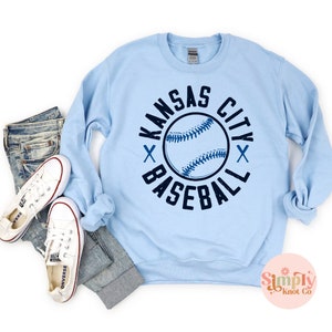 Kansas City Baseball Sweatshirt: KC Baseball Gift