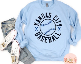 Kansas City Baseball Sweatshirt: KC Baseball Gift