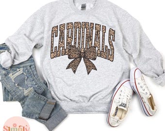 Cardinals Retro Sweatshirt, Cardinals Mascot, School Spirit Sweatshirt, Cardinals Shirt, Go Team, Cardinals Graphic Tee, Team Spirit