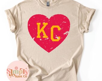 Kansas City Football Shirt, Womens KC Football Tshirt, Kansas City Sweatshirt, Kansas City Gift, KC Football Graphic Tee, Kansas City Shirt