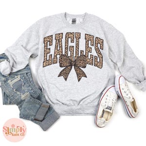 Eagles Retro Sweatshirt, Eagles Mascot, School Spirit Sweatshirt, Eagles Shirt, Go Team, Team Spirit Shirt, Eagles Long Sleeve Shirt
