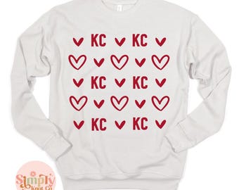 Kansas City Sweatshirt - KC Football Crewneck Sweater, Womens Kansas City Game Day Sweatshirt, Kansas City Graphic Tee, KC Football Gift