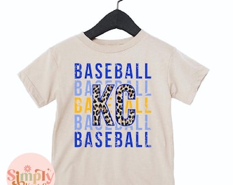Kids Kansas City Baseball Tshirt, Youth Kansas City Shirt, KC Baseball Shirt for Kids, Toddler Kansas City Baseball Tshirt, KC Baseball Gift