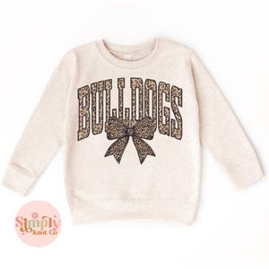 Kids Bulldogs Mascot Sweatshirt, Team Spirit Sweatshirt, Retro Bulldogs shirt, Bulldogs Crewneck, Toddler Sweatshirt, School Spirit, Go Team