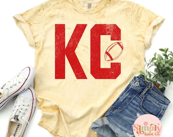 Kansas City Football Shirt, Kansas City Game Day, Kansas City Apparel, Kansas City Tshirt, KC Football Graphic Tee, Kansas City Gift
