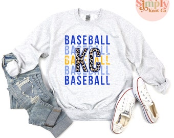 Kansas City Baseball Sweatshirt for Women, Kansas City Baseball Crewneck Sweatshirt, Kansas City Shirt, KC Baseball Shirt, Kansas City Top