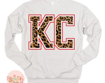 KC Football Sweatshirt for Women, Kansas City Football, Kansas City Crewneck, KC Sweatshirt, Kansas City Shirt, Kansas City Gift, KC Tee