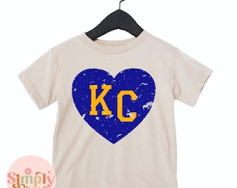 Kids Kansas City Baseball Tshirt, Youth Kansas City Shirt, KC Baseball Shirt for Kids, Toddler Kansas City Shirt, Crown Town, KC Baseball