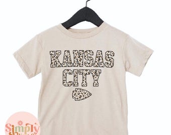 Kids Kansas City Football Tshirt, Toddler Kansas City Shirt, Kansas City Tee, Youth KC Football Shirt, Kansas City Gift, Kansas City Pride