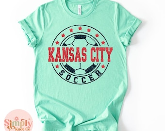 Kansas City Soccer Shirt, Womens KC Soccer Shirt, Kansas City Tshirt, KC Soccer Pride, Kansas City Shirt, Soccer Shirt, Kansas City Soccer