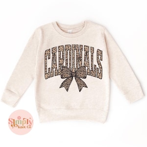 Kids Cardinals Mascot Sweatshirt, Team Spirit Sweatshirt, Cardinals shirt, Retro Cardinals Crewneck, Toddler Sweatshirt, School Spirit Shirt