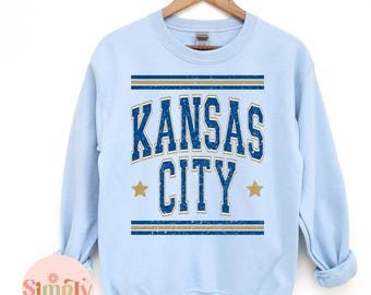 Kansas City Baseball Sweatshirt, Kansas City Sweatshirt, KC Baseball Sweatshirt, Kansas City Baseball Shirt, Retro Sweatshirt, KC Game Day
