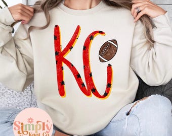 Kansas City Sweatshirt, Vintage Kansas City, KC Football sweatshirt, Kansas City Football, KC sweatshirt, Womens Kansas City Sweatshirt