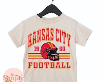 Kids Kansas City Football Tshirt, Toddler Kansas City Shirt, Kansas City Tee, Youth KC Football Shirt, Kansas City Gift, Kansas City Shirt